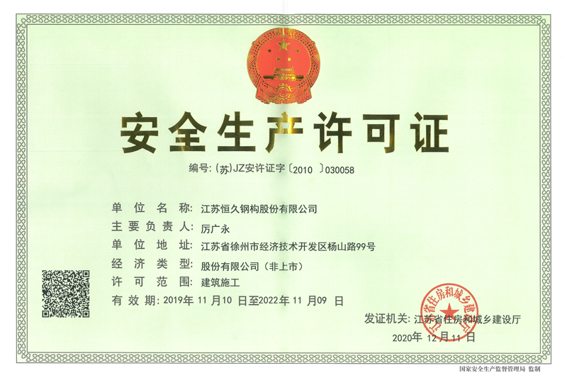 Safety Production License 